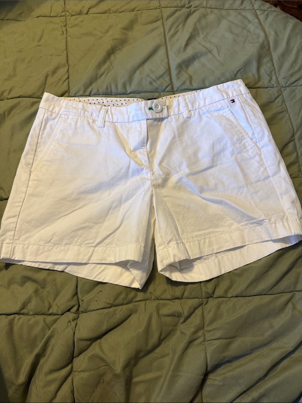 Tommy Hilfiger White Cotton Bermuda Shorts